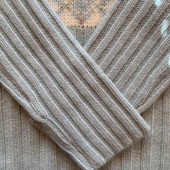 Neiman Marcus Embellished Mock-neck Sweater - Picture 10 of 10